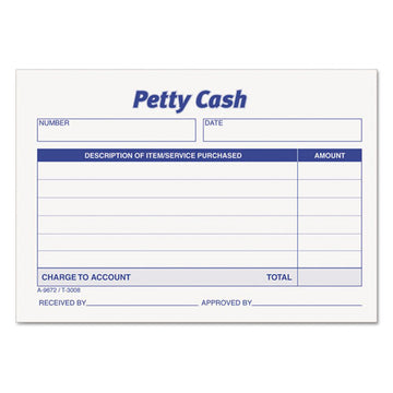 TOPS™ Received Of Petty Cash Slips, 3.5 X 5, 1-page, 50-pad, 12 Pads-pack freeshipping - TVN Wholesale